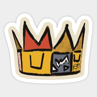 Basquiat Crown Style Sticker